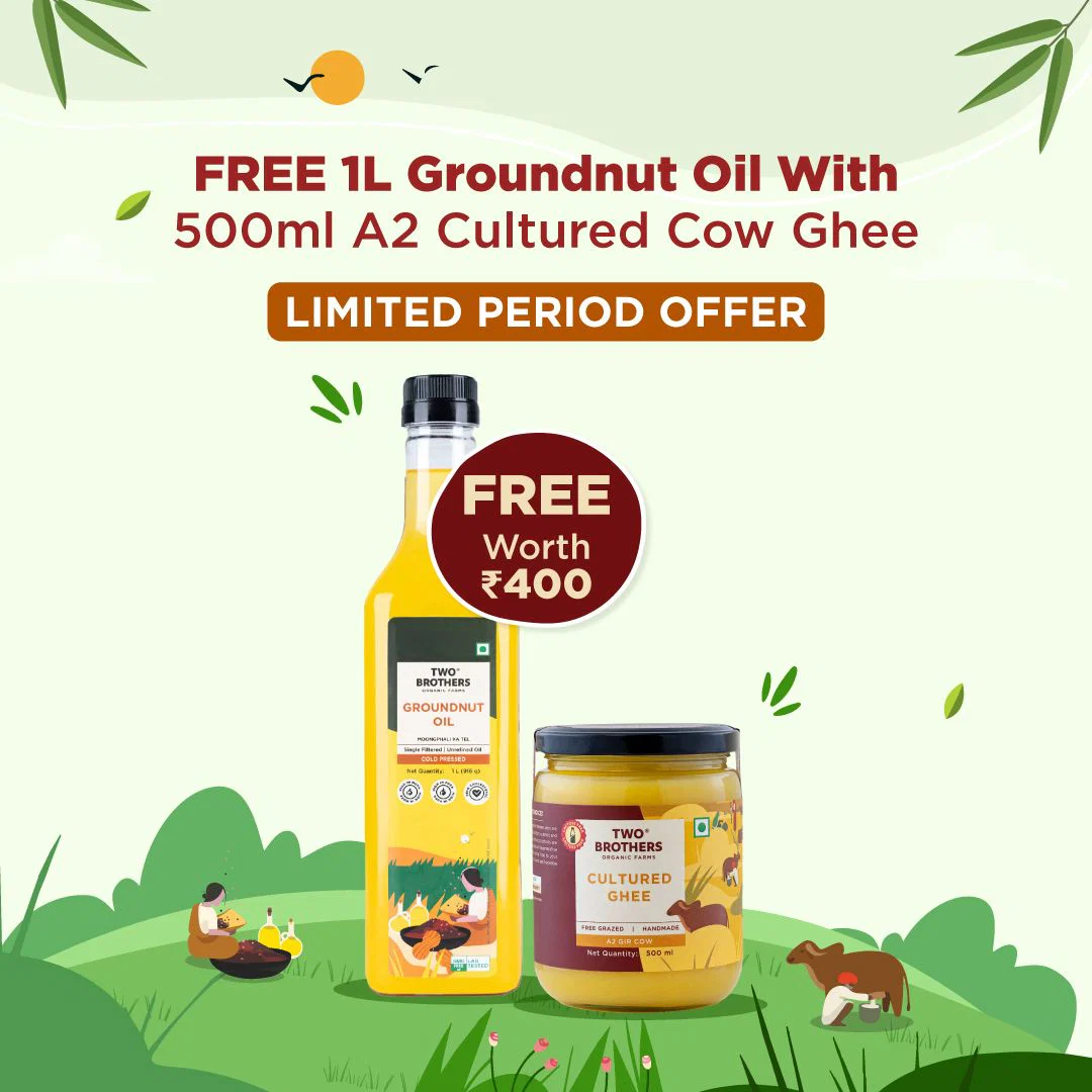 500ml A2 Cow Ghee + FREE 1L Oil - Image 2
